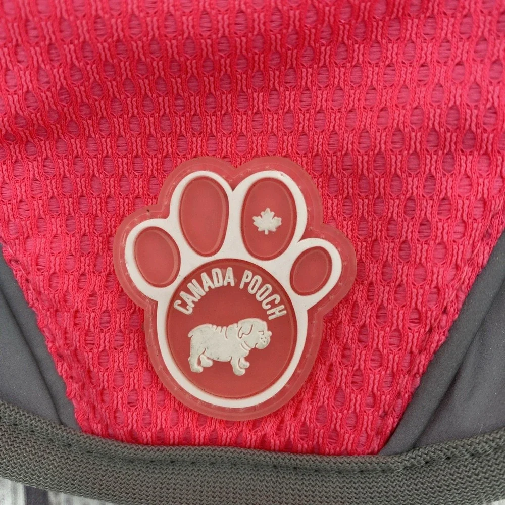 Canada Pooch Chill Seeker Cooling Vest 8 Pink Gray Mesh Harness Summer Jacket